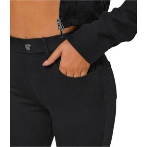 Halara Magic High Waisted Multiple Pockets Stretchy Knit Denim Work Leggings